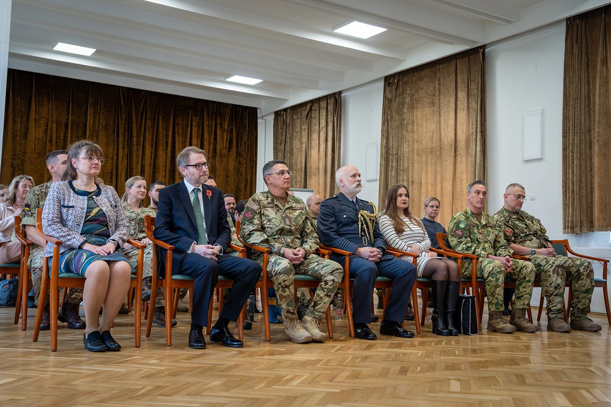 Recently, Ambassador <a href="/JustinMcKenzieS/">Justin McKenzieSmith</a> &amp; Defence Attaché Wg Cdr Richard Milburn joined the launch of the Hospital Major Incident Medical Management &amp; Support training in Budapest, strengthening hospital readiness &amp; civil–military cooperation across Hungary &amp; the <a href="/NATO/">NATO</a>. 🇬🇧🇭🇺🇪🇪