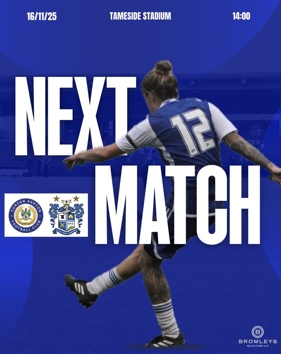 🔜 We welcome <a href="/buryfc_women/">Bury FC Women</a> to the Tameside Stadium this weekend! 

🏆 North West Women’s Regional League 
⏰ 14:00
🎟️ £3/Free - U12 &amp; Curzon Ashton season ticket holders.

#UTN |#TheNashettes