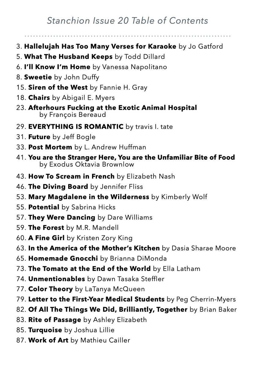 StanchionZine's tweet image. I could REALLY use more orders of Issue 20.
This is a celebration of 5 years of a magazine that pays, prints, fulfills orders immediately, doesn't charge fees or ask for donations &amp;amp; champions its contributors. Here's what's inside this anniversary issue.
stanchionzine.com