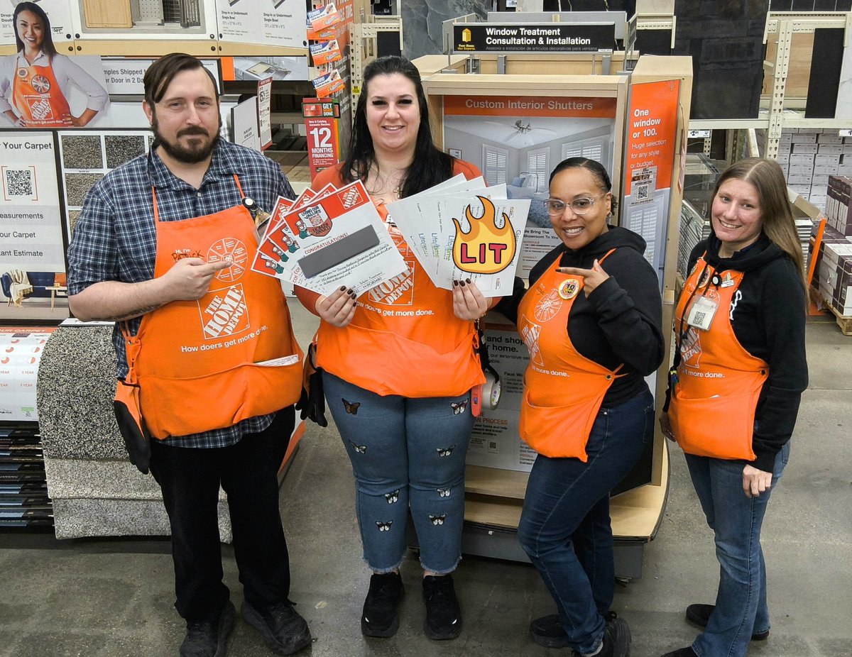 dstith76's tweet image. 📢  Marvelous job!!!! By Evelyn @Homedepot 6651 For Driving RainSoft Water Treatment  Sales that equals 571 shopping carts pushed out in 2 mins 💰💵💰💵💰  Awesome Customer Service #TrendingOrange #Homerawards