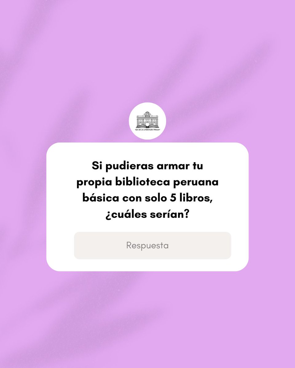 casaliteratura's tweet image. #PREGUNTA