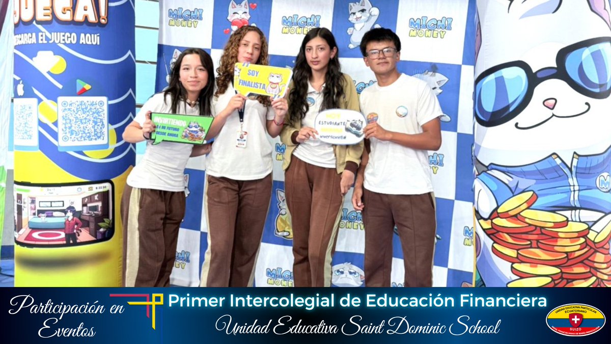 Uepsuizo's tweet photo. 🔷Participamos en la Gran Final Regional del Primer Intercolegial de Educación Financiera 🧰💵

En el #ecuatorianosuizo seguimos promoviendo experiencias que fortalecen la formación integral de nuestros estudiantes. https://t.co/aNfqJvg9wN