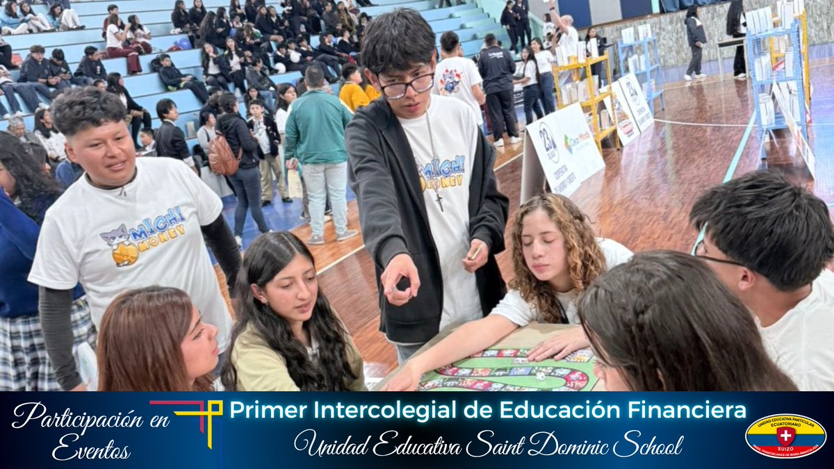 Uepsuizo's tweet photo. 🔷Participamos en la Gran Final Regional del Primer Intercolegial de Educación Financiera 🧰💵

En el #ecuatorianosuizo seguimos promoviendo experiencias que fortalecen la formación integral de nuestros estudiantes. https://t.co/aNfqJvg9wN