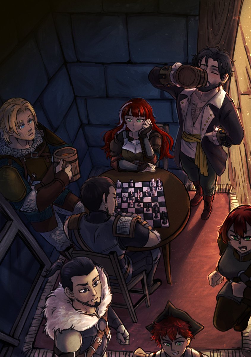 badger_yekun's tweet image. Mercenaries&apos; break time.  #OSRPart