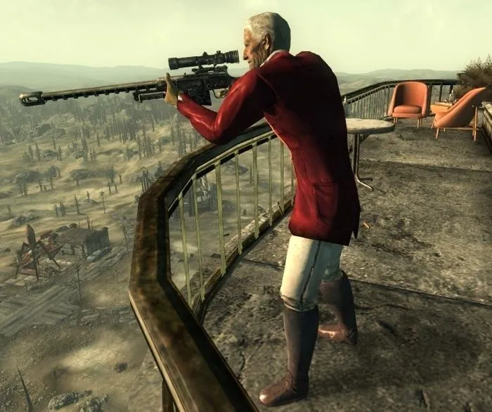 Todo lo de los safaris humanos me hizo acordar a este viejo garca del Fallout 3, fue divertido recibir karma positivo por volarle la cabeza. Pero después los videojuegos no son políticos.