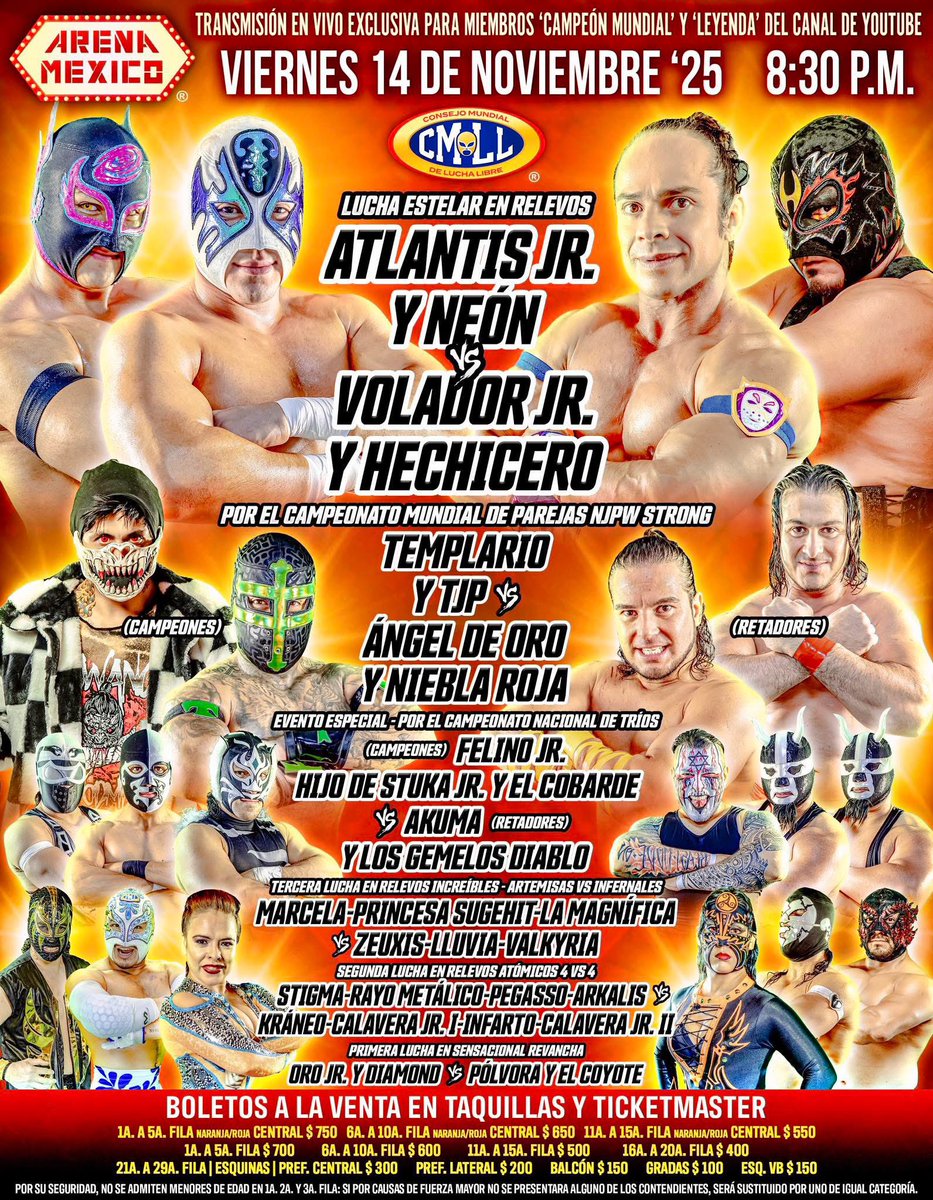 Hoy toca Arena México!! Una noche Infernal 😈 #amazonas #arenamexico #viernes #cmll #lluvia