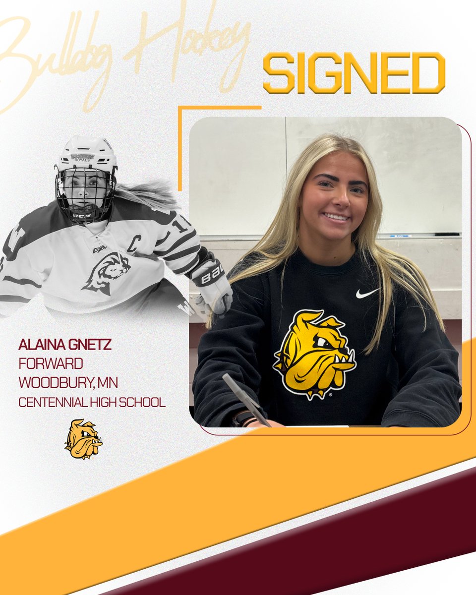 Alaina Gnetz is officially a Bulldog!!

Alaina was named to the U.S. U-18 Women's National Team set to compete in January in the U-18 IIHF Women's World Championship.

Welcome to UMD, Alaina!!