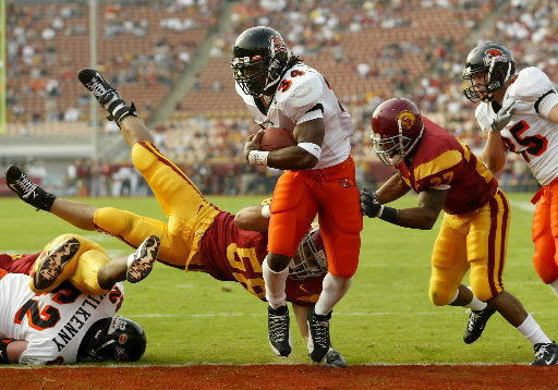 Should be the black helmet. Leave the lollipop lid at home.

#GoBeavs
