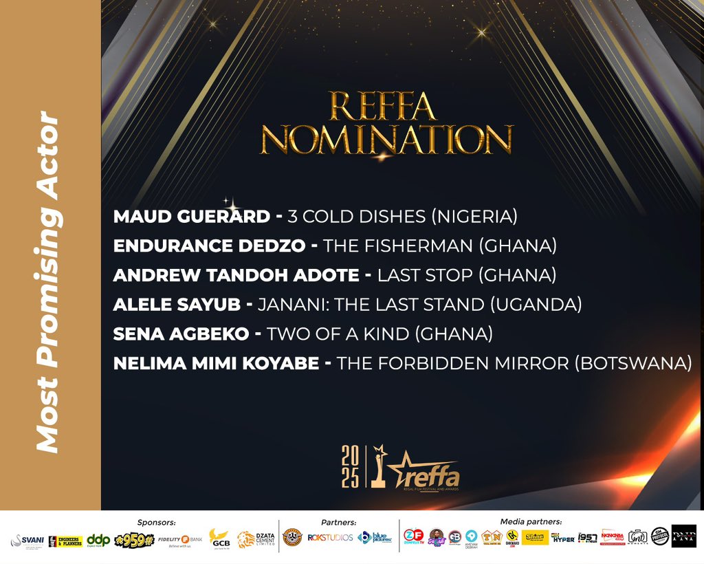 mawukokuadzi's tweet image. Thrilled! 🌟 Two films we cast (Last Stop &amp;amp; The Fisherman) are @reffaawards nominees! Huge thanks to our team &amp;amp; actors bringing Africa’s stories to life.

#AfricanCinema #FilmCasting #TalentSpotlight #MovieMagic