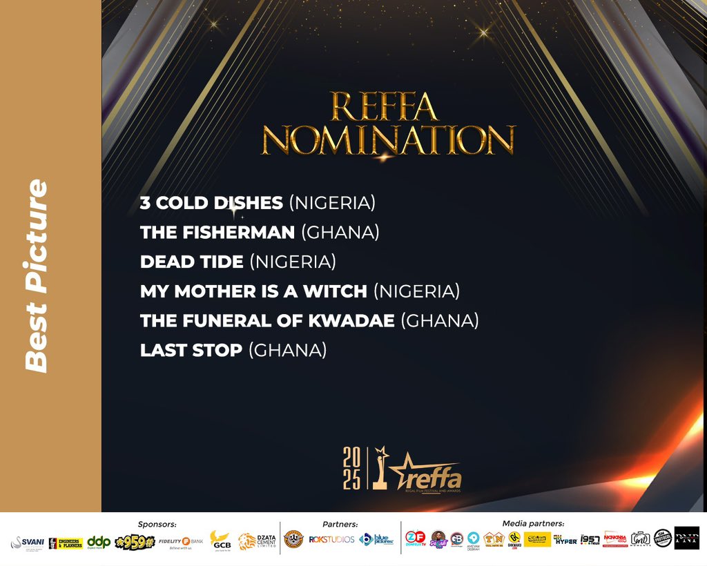 mawukokuadzi's tweet image. Thrilled! 🌟 Two films we cast (Last Stop &amp;amp; The Fisherman) are @reffaawards nominees! Huge thanks to our team &amp;amp; actors bringing Africa’s stories to life.

#AfricanCinema #FilmCasting #TalentSpotlight #MovieMagic