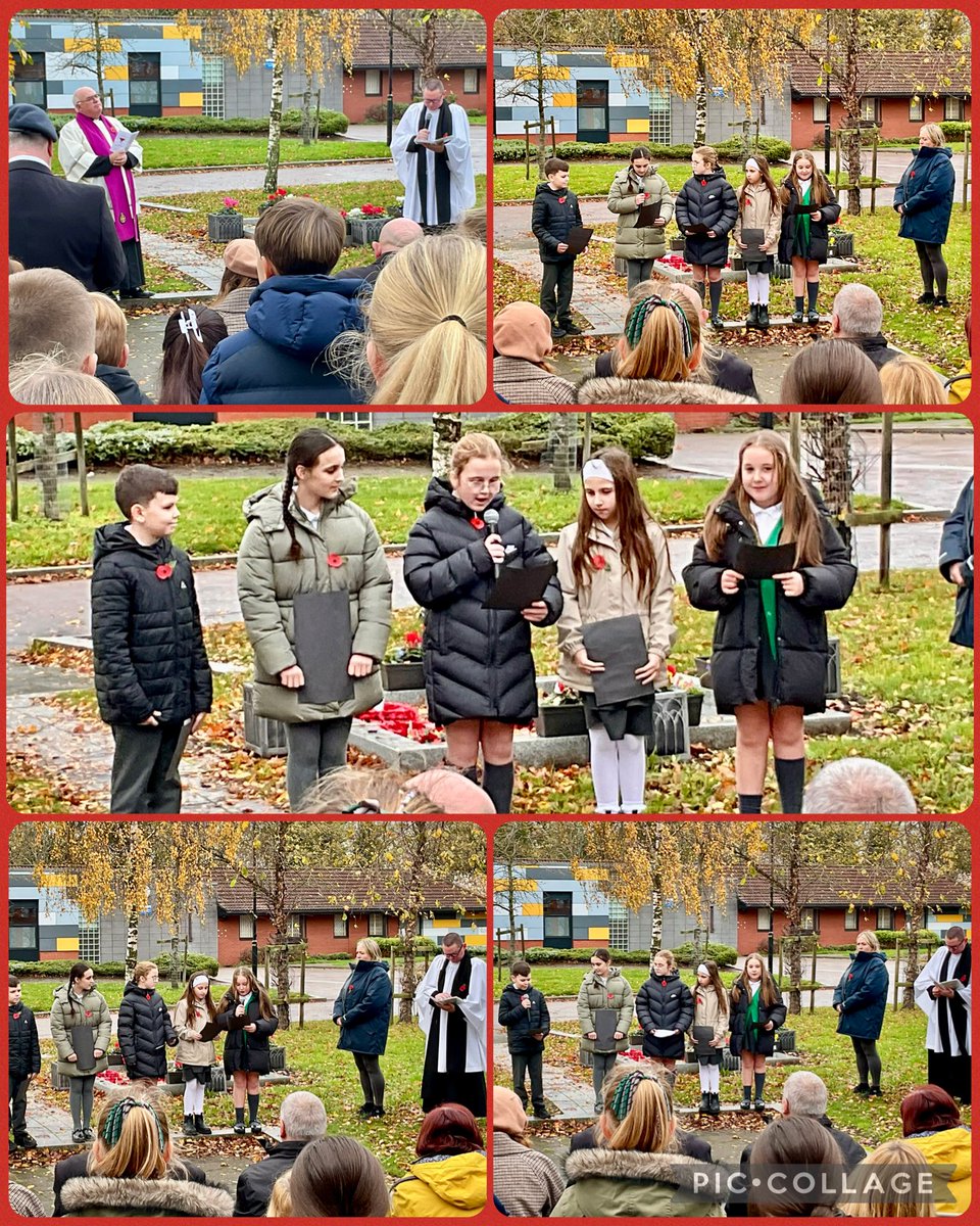 Our Y6 children proudly represented our school at the community #RemembranceDay service, on Armistice Day.