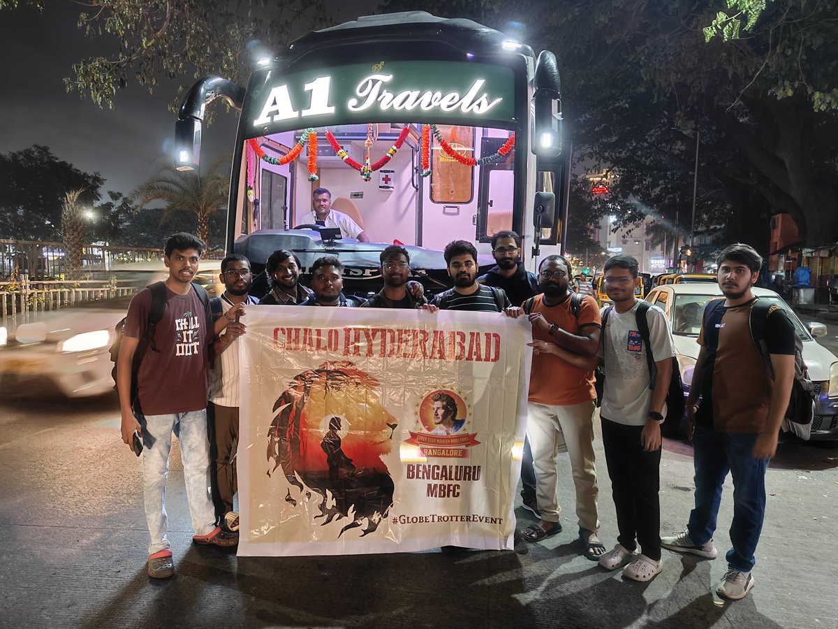 BengaluruMBFC's tweet photo. Started from Bengaluru🔥🔥🔥

See you at the Event😎

@urstrulyMahesh #SSMB29 #GlobeTrotter https://t.co/8whsWXutGj