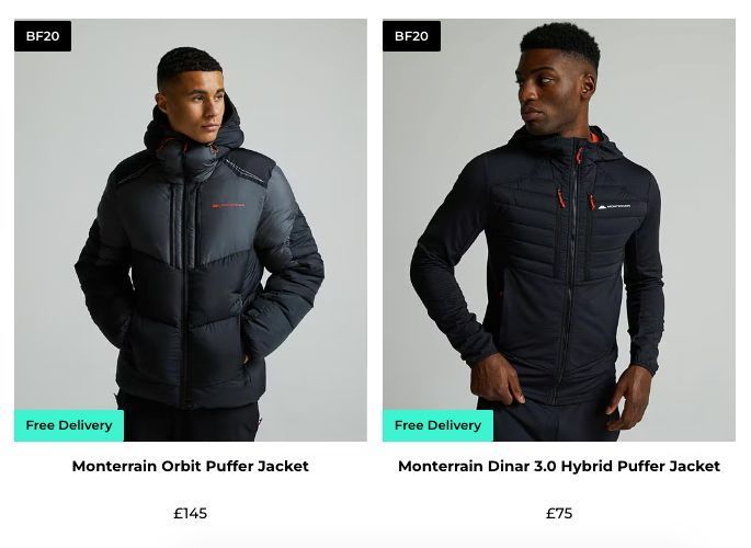 🚨BLACK FRIDAY | 20% OFF FULL PRICE MONTERRAIN JACKETS &amp; COATS

✅ ENTER CODE “BF20” AT CHECKOUT!

LINK-> buff.ly/RFbGleN