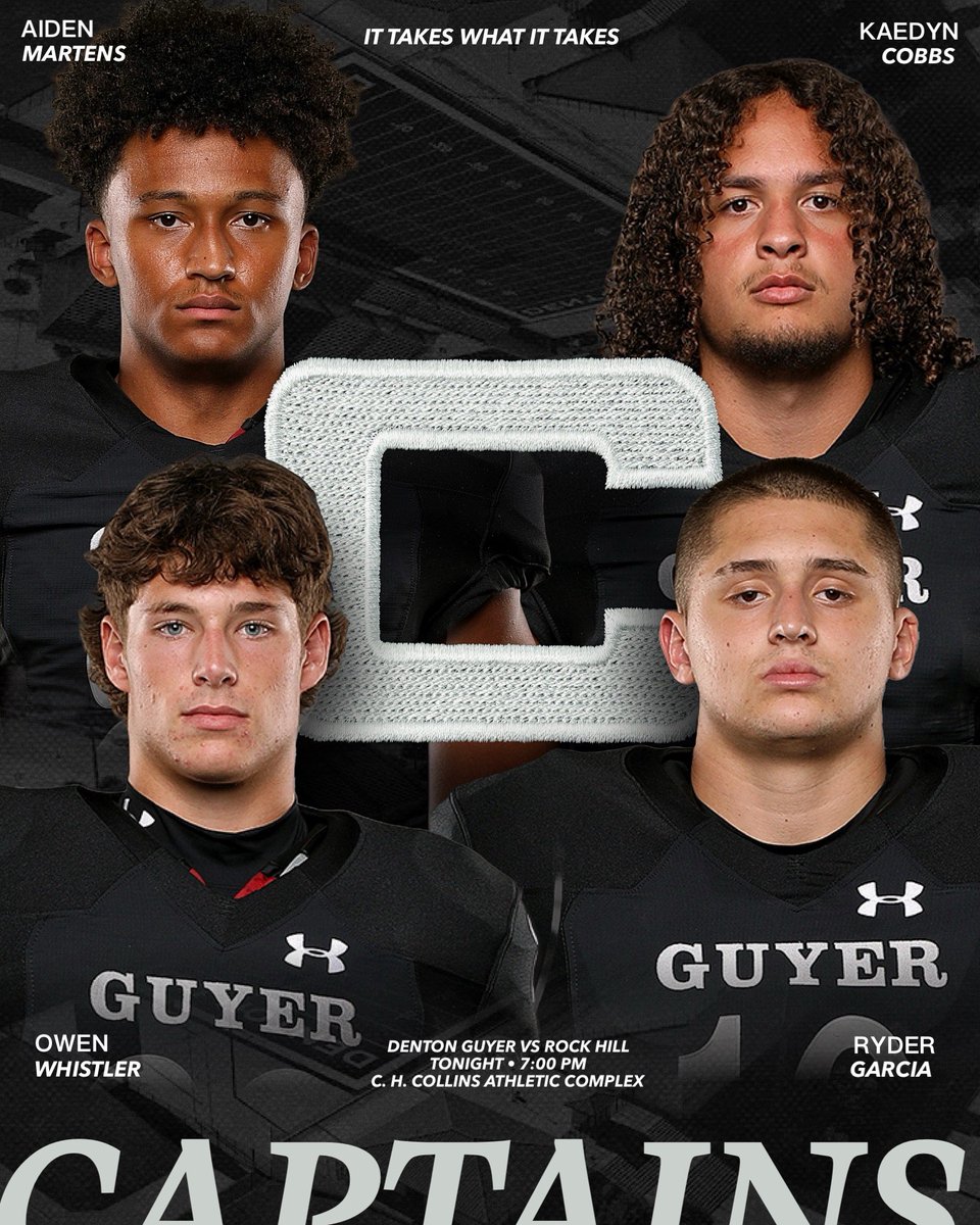 𝐆𝐚𝐦𝐞 1️⃣1️⃣ 𝐂𝐚𝐩𝐭𝐚𝐢𝐧𝐬

▪️Aiden Martens 
▪️Kaedyn Cobbs
▪️Owen Whistler 
▪️Ryder Garcia 

#Southside | #DifferentBreed