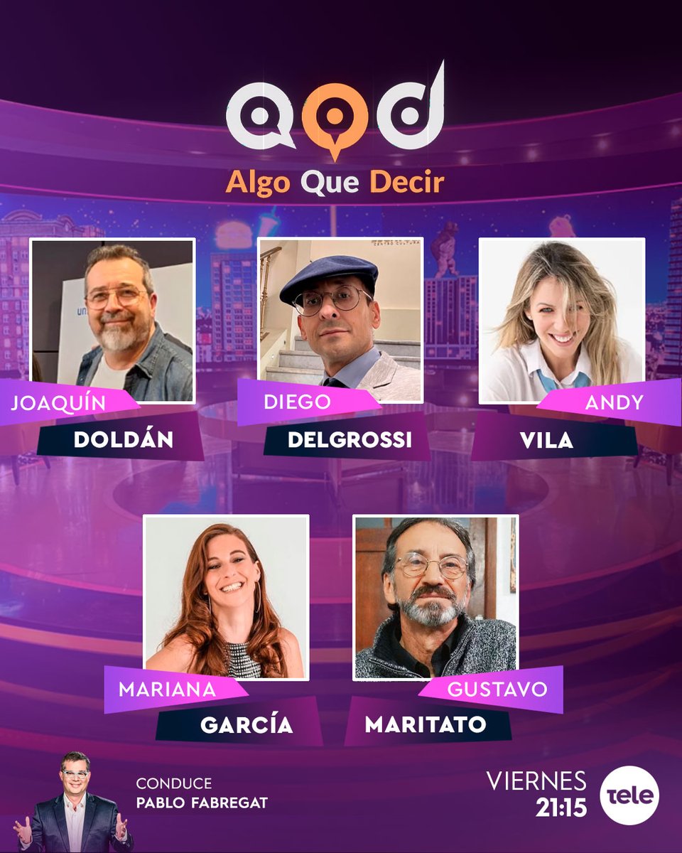 algoqdecir12's tweet image. Fue parte de nuestras vidas, hizo historia en la televisión 🙏 Este viernes, todos tenemos #AlgoQueDecir sobre Cacho de la Cruz ✨

➡️ Joaquín Doldán
➡️ @DDelgrossi
➡️ @Andyyvila
➡️ @MGARCIASEIJAS
➡️ Gustavo Maritato

A las 21:15 por la pantalla de @teledoce 📺