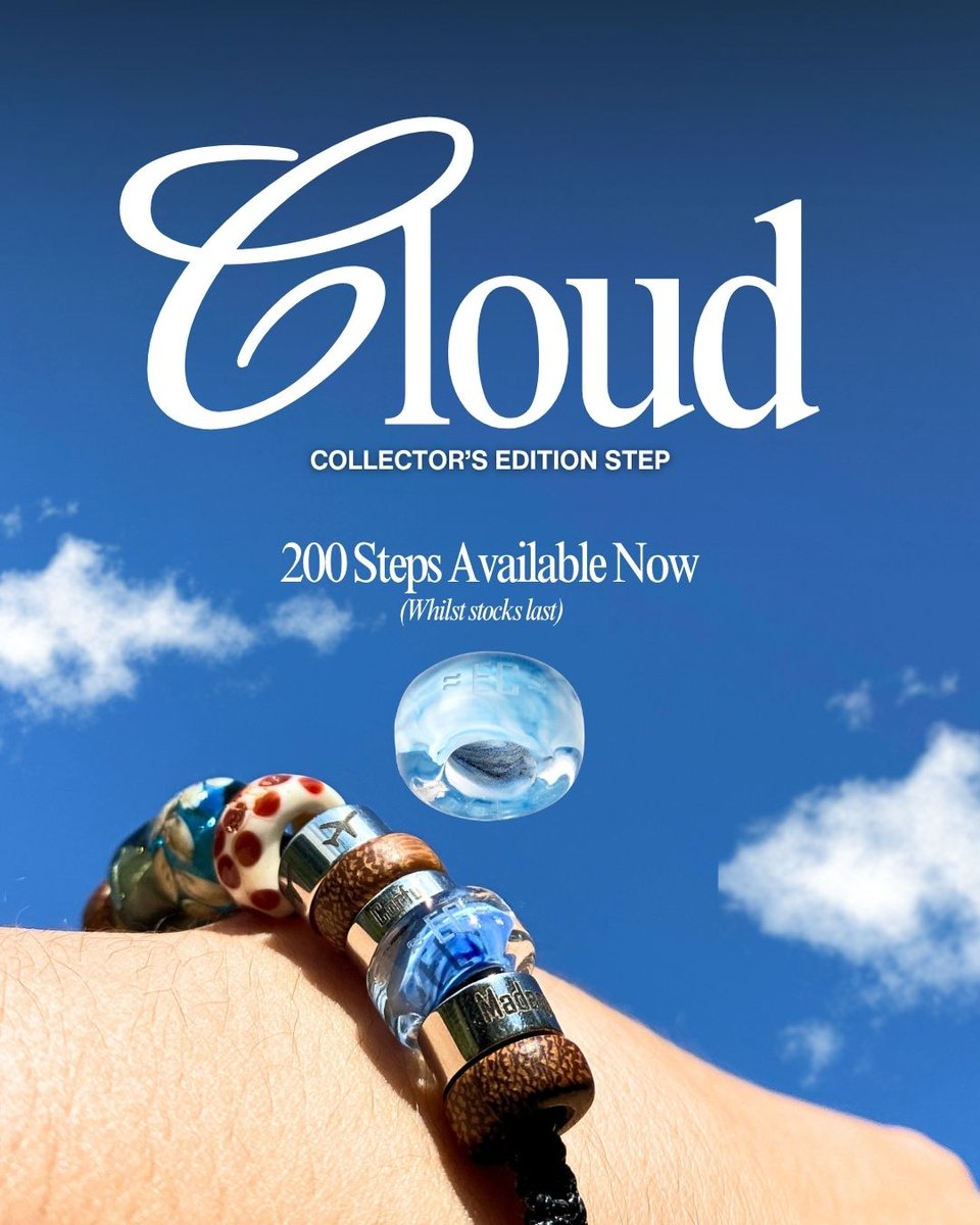 🌤️ The Cloud Step is back - while stocks last! ✈️ It's the ultimate reminder of the skies soared and peaks conquered. 💙 Plus, 10% from every Cloud Step helps the World Land Trust protect our wild world. 🌍 Available now at 👉 elcaminobracelets.com/products/cloud…