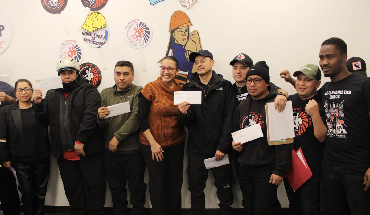 workersjusticep's tweet image. ✊🏾JUSTICE DELIVERED!

Victory for Relay Deliveristas—made possible by the enforcement power of @helloDCWP 🙌

After months of organizing &amp;amp; filing complaints, @helloDCWP delivered justice:

💰$200,000 returned to Relay Deliveristas
⚖️ Relay held accountable for distance violations