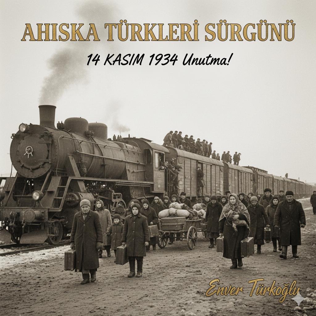 EnverTurkoglu76's tweet image. 1944’te binlerce Ahıska Türkü, bir gecede vagonlara doldurularak Orta Asya’ya sürgün edildi; yurtlarından, evlerinden, hatıralarından koparıldı.
Bu acı tarih, sadece bir sürgün değil; bir kimliğin dağıtılmasıydı.
Unutmayacağız  unutturmaya devam edeceğiz.#AhıskaTürkleri #1944