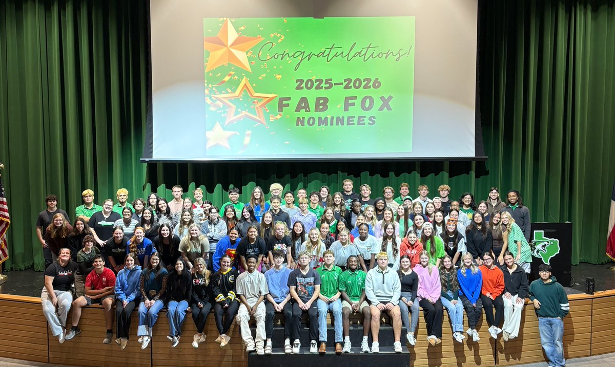 Congratulations to our 2025-2026 FAB FOX nominees!!!