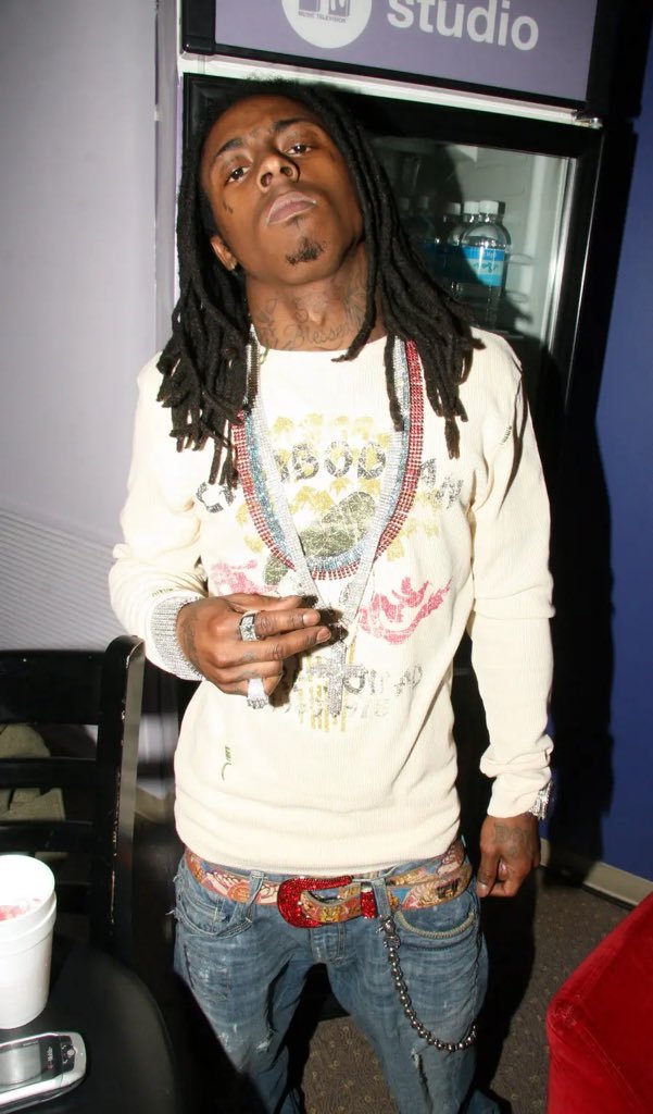 HardestFitPics's tweet photo. Lil Wayne in BB Simon &amp; Chrome Hearts, 2006 https://t.co/5zZaoMtZNi