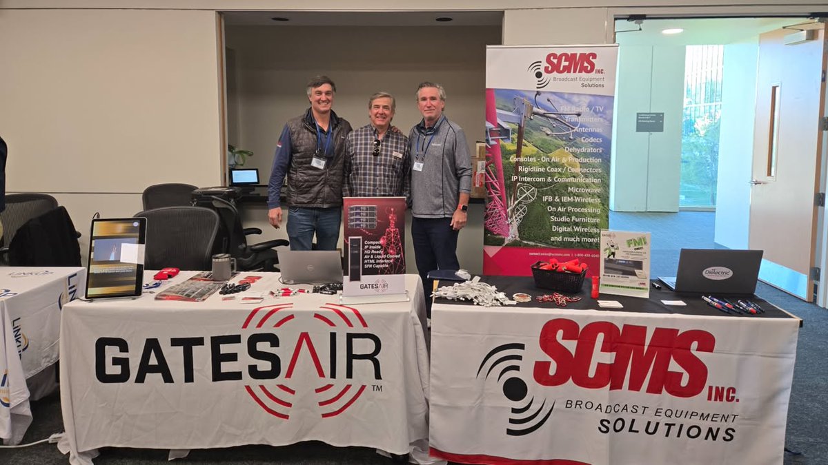 GatesAir's tweet image. Great connecting with the community at #TampaBay @SBEorg Chapter 39 Engineering Symposium!

Thanks to @COXMG for hosting this excellent event, and we had a great time with our partners from SCMS Inc. and @Dielectric_LLC 

#BroadcastEngineering #SBE #GatesAir #SCMS #Dielectric