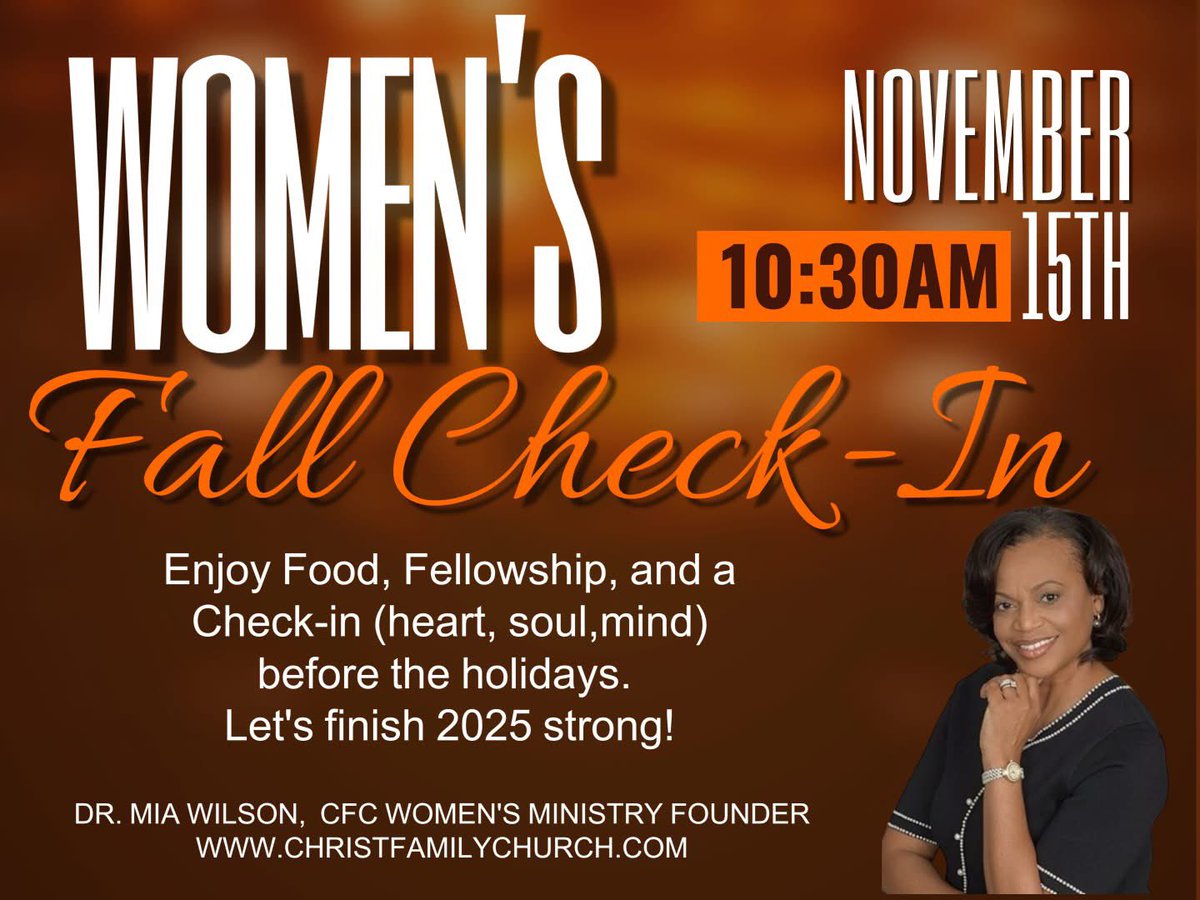 CFamC's tweet image. Join Us for Women’s Fall Check In tomorrow…..