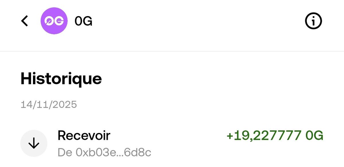 IssifouIssaka04's tweet image. I just received a $19 drop from @0G_Labs and @Jaineon0G.

A big thank you to @Likemikeyzz for thinking of the community and including us in this phase.
It&apos;s always a pleasure to see builders who share opportunities with transparency and fairness.

#0G #Jaine