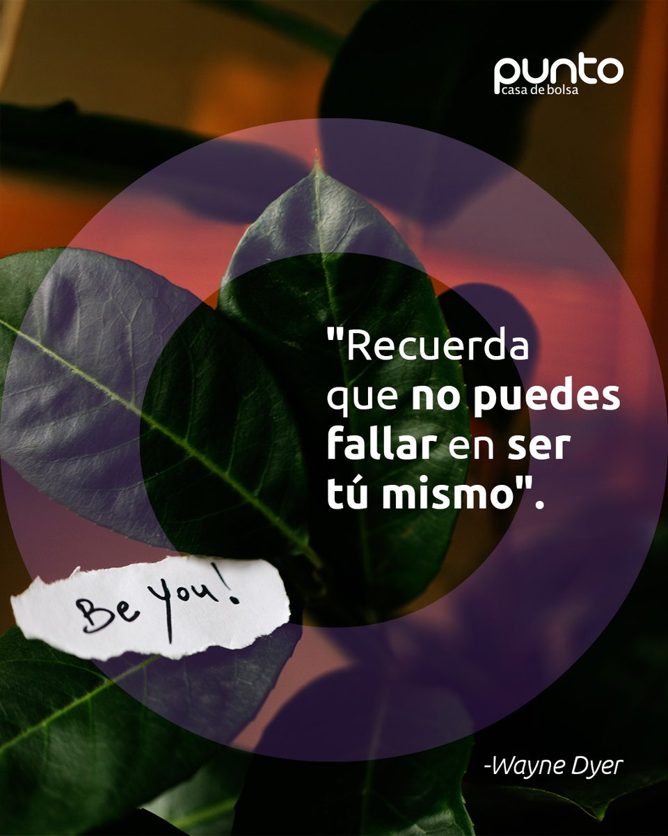 PuntoCasaBolsa's tweet image. En un mundo que constantemente busca moldearte, ser tú mismo es tu mayor fortaleza. 💜✨

#Autenticidad #FrasesQueInspiran #FraseDelDia #CrecimientoPersonal #frase #frases #motivacion #frasemotivacional #inspiracion #fraseinspiracional