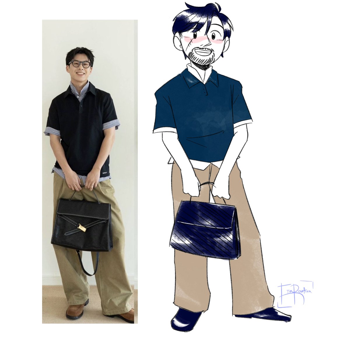 fia_rostica's tweet image. sometimes you just got a find a random outfit on pinterest and draw Kurt Frank in it (and also play around with the gradient map)

#kurtfrank #idvexplorer #identityv