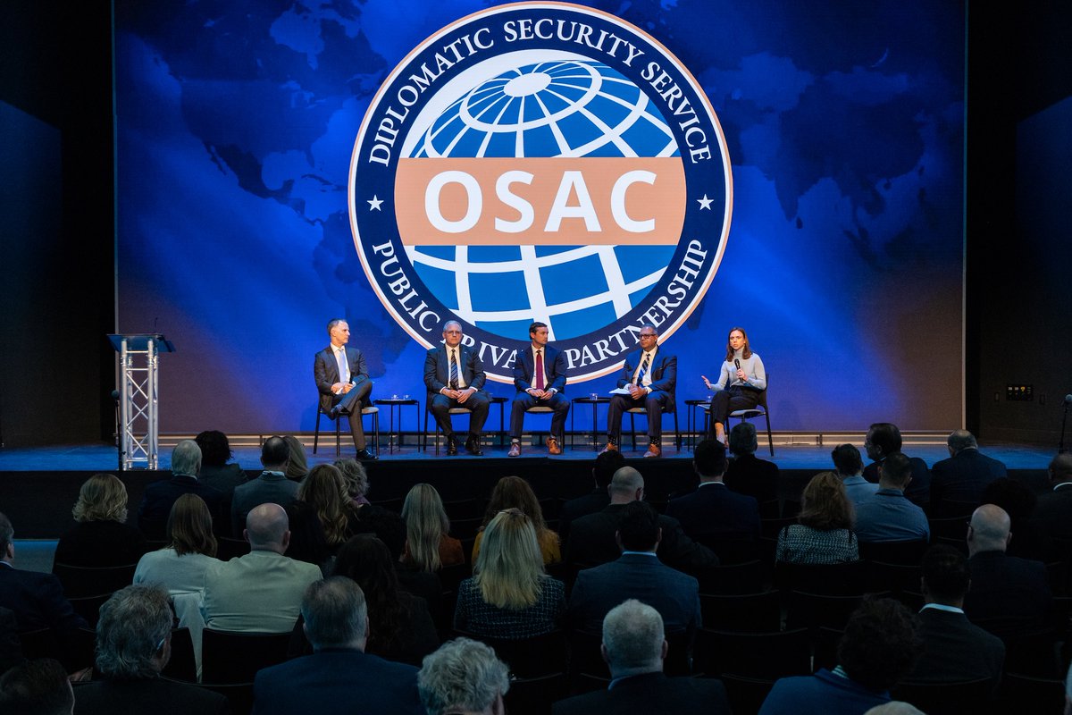 OSACstate's tweet image. Just 5 days away from the OSAC Annual Briefing! On November 19, public and private security leaders from around the world will gather to share insights and strengthen bonds for the protection of U.S. interests around the world.

For the first time ever we&apos;ll be offering official…