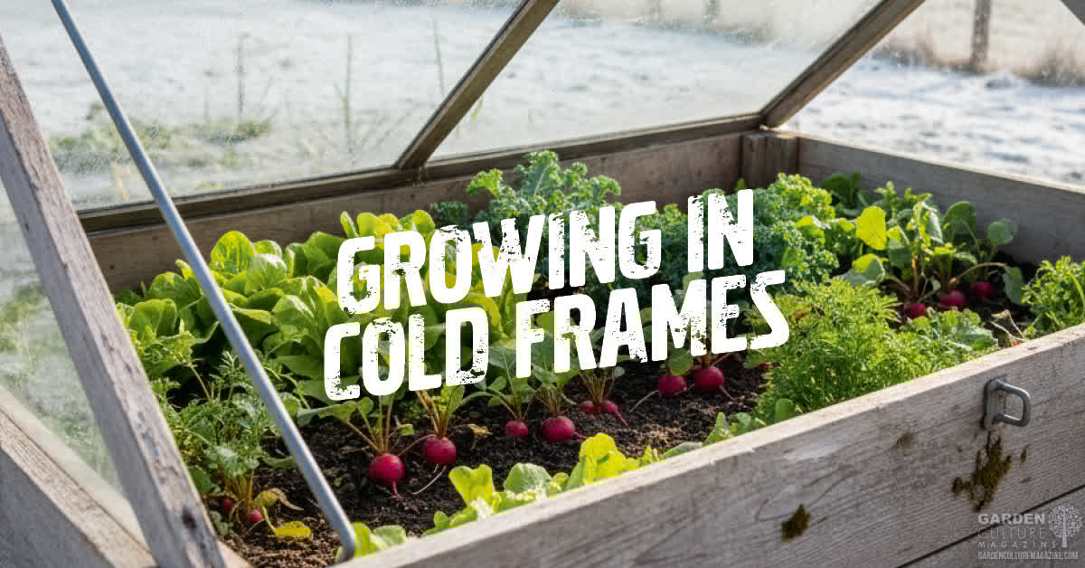 gardenculture's tweet image. Cold frames are an underrated tool for sustainable growers.

By trapping solar heat, they extend the growing season and help farmers and gardeners produce fresh food through the winter!

G C M A G . C O

#ColdFrame #SeasonExtension #GardenCultureMagazine