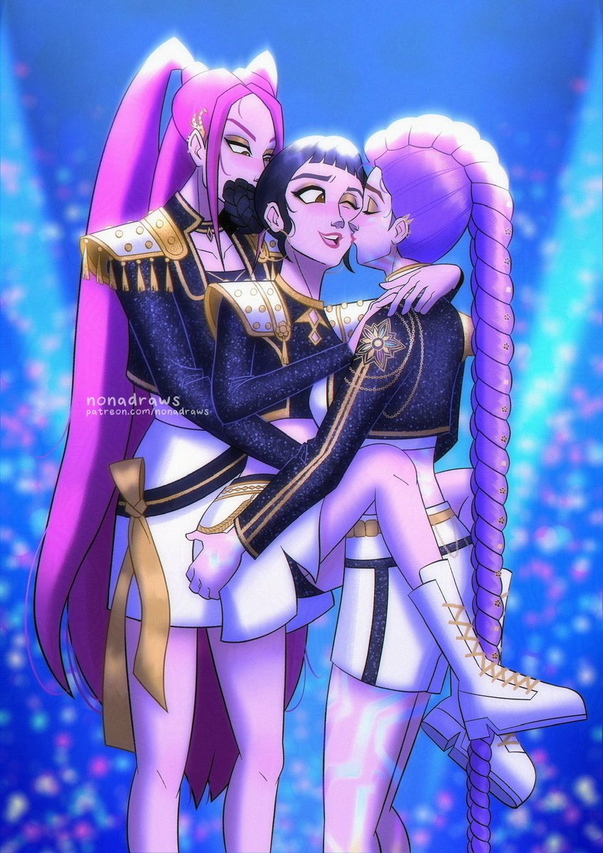 nonadraws's tweet photo. You know together we're glowin' ✨

#polytrix #kpopdemonhunters #kpdh https://t.co/zFOVWnUIJV