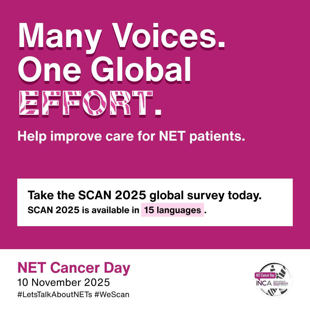 #repost 🔔¿Aún no ha respondido a la encuesta global #SCAN2025?🙏 Este #NETCancerDay, comparta su experiencia como paciente con TNE o como profesional sanitario especializado en TNE y únase a un movimiento internacional para mejorar la trayectoria de los pacientes con TNE.✅