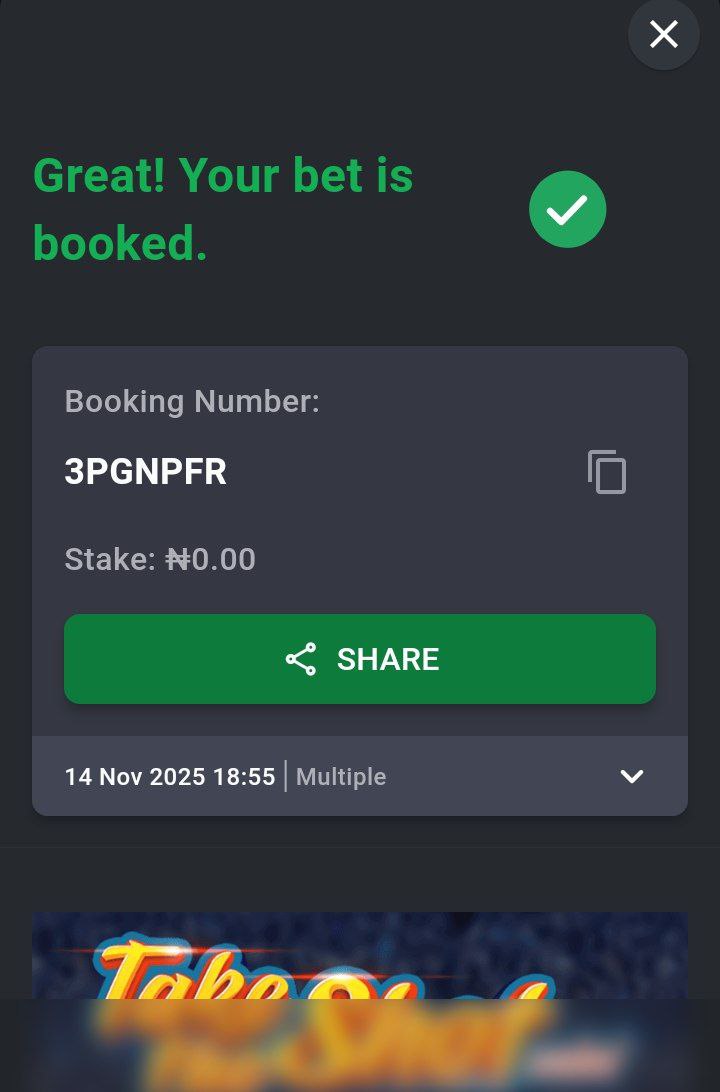X 97+ Odds Banker ⚽⚽ Tossing on Bet9ja 

Today's Bankers accumulators 🎉🎉🎉

#Bet9jacode 👉 3PGNPFR

Do your +/- LA Boom 💥💥💥

Good luck to us 🙏 more edits here 👉 t.me/+zikwvJsY9Ek4O…