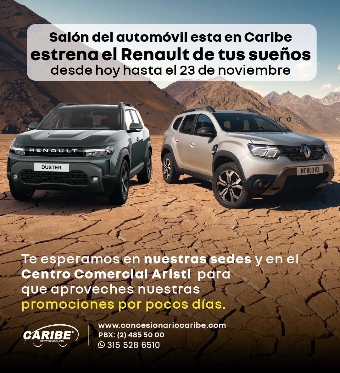 WhatsApp: 315 5286510
Web: ow.ly/VMnd50FKgLK
PBX: 485 50 00

#Kardian #Camioneta #RenaultCali #RENAULT #RenaultCo #CaliSur #CaliNorte #RenaultKardian #CamionetasCali #chevroletCali
1 día