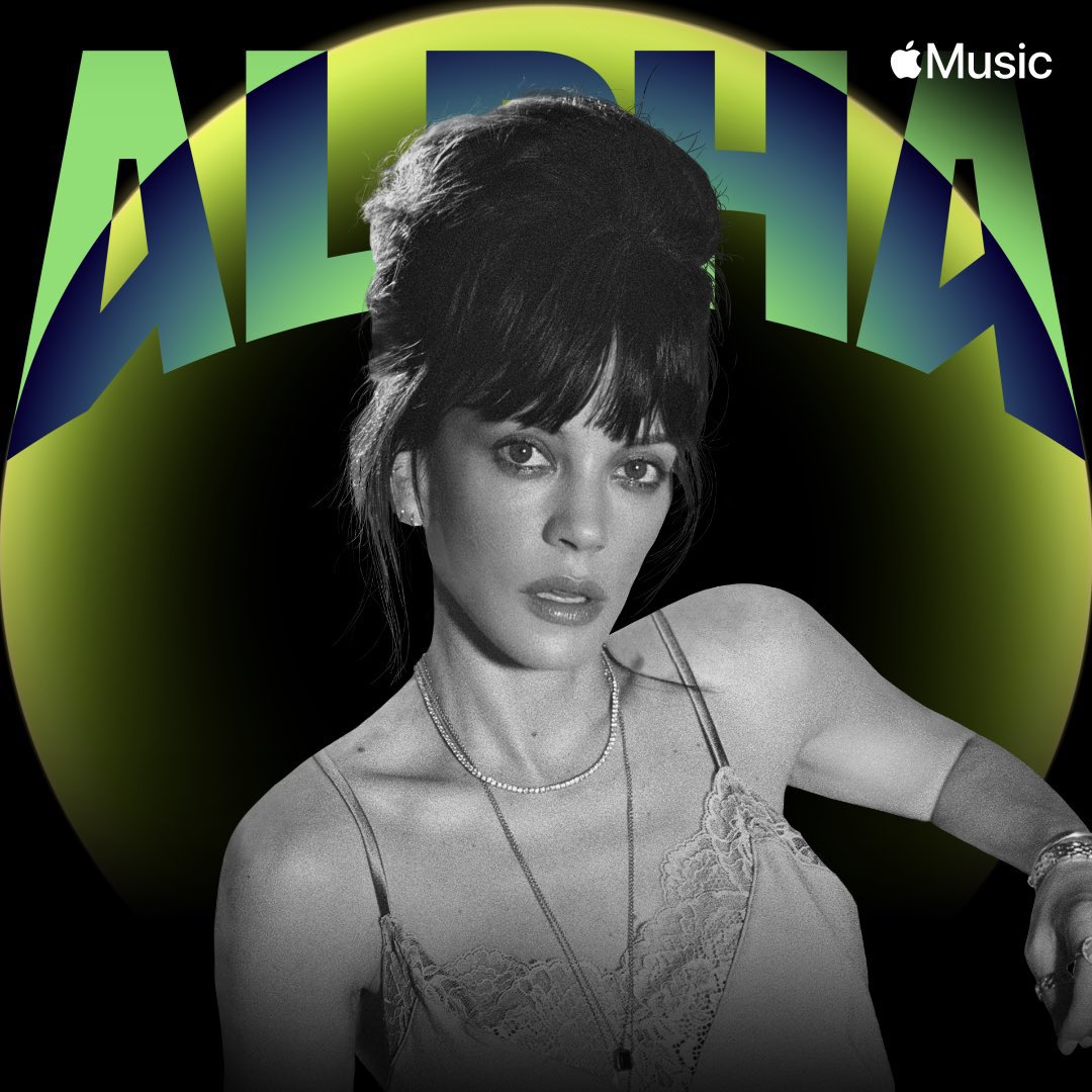 LilyAllenChart's tweet image. Lily Allen is the cover of Apple Music’s “Alpha” playlist. 

— “Pussy Palace” is #1 on the playlist.