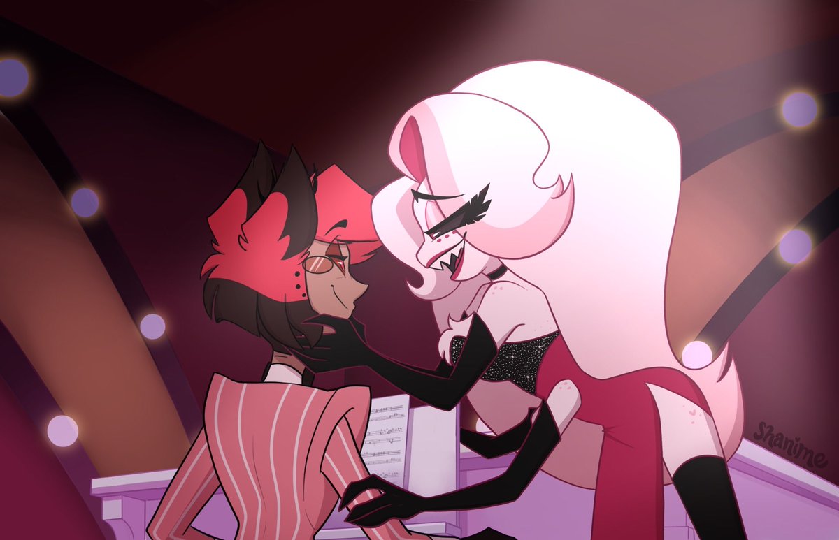 He plays piano, so why not 🤭

#hazbinhotel #hazbinhotelfanart #angeldust #alastor #radiodust