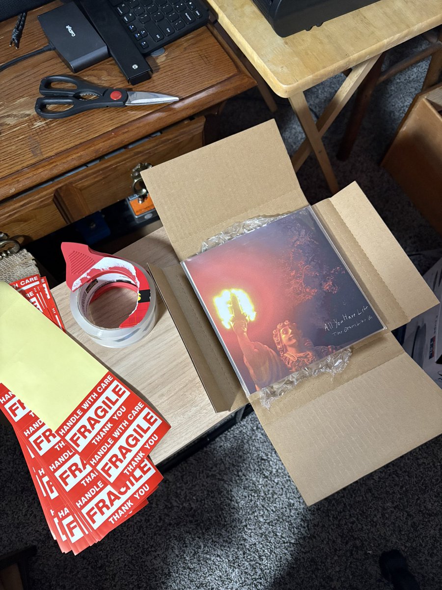 InfielRecords's tweet image. “All You Have Left” orders have all shipped so check your email for tracking info! 

Would like to say thank you for making our first run of vinyl on Infiel so special. Hope you all enjoy the surprise on the B side ❤️