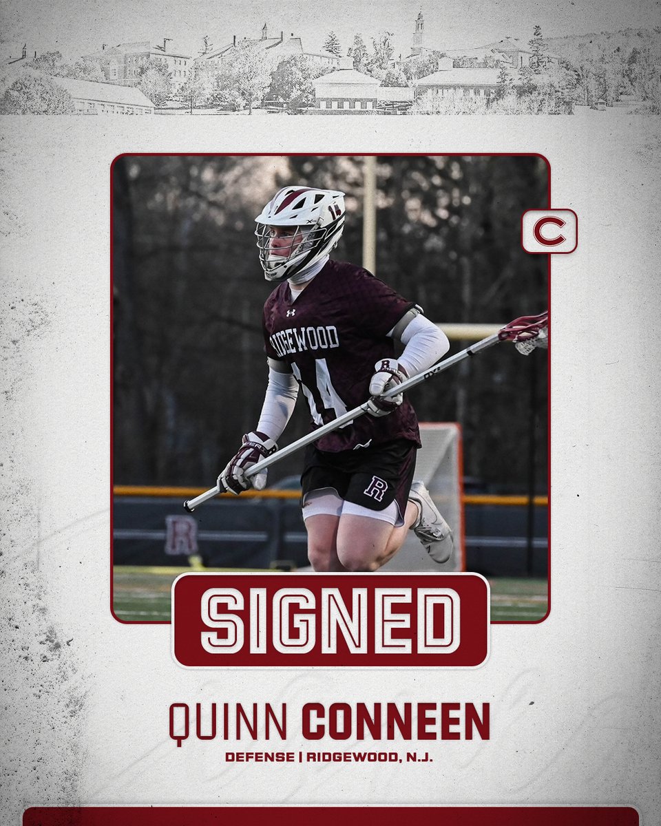 ColgateMLax's tweet image. 𝑺𝒊𝒈𝒏𝒆𝒅 ✍️

Last but not least in our class of 2030’s, we have Quinn Conneen!

Quinn is a defender from Ridgewood, N.J.

Welcome to Colgate!

#GoGate | #GGG
