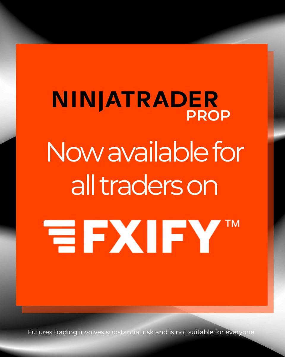 New and existing Fxify traders now have access to NinjaTrader Prop’s comprehensive trading toolkit, built for the realities of prop trading. Learn more about the platform: bit.ly/4qTCbKU