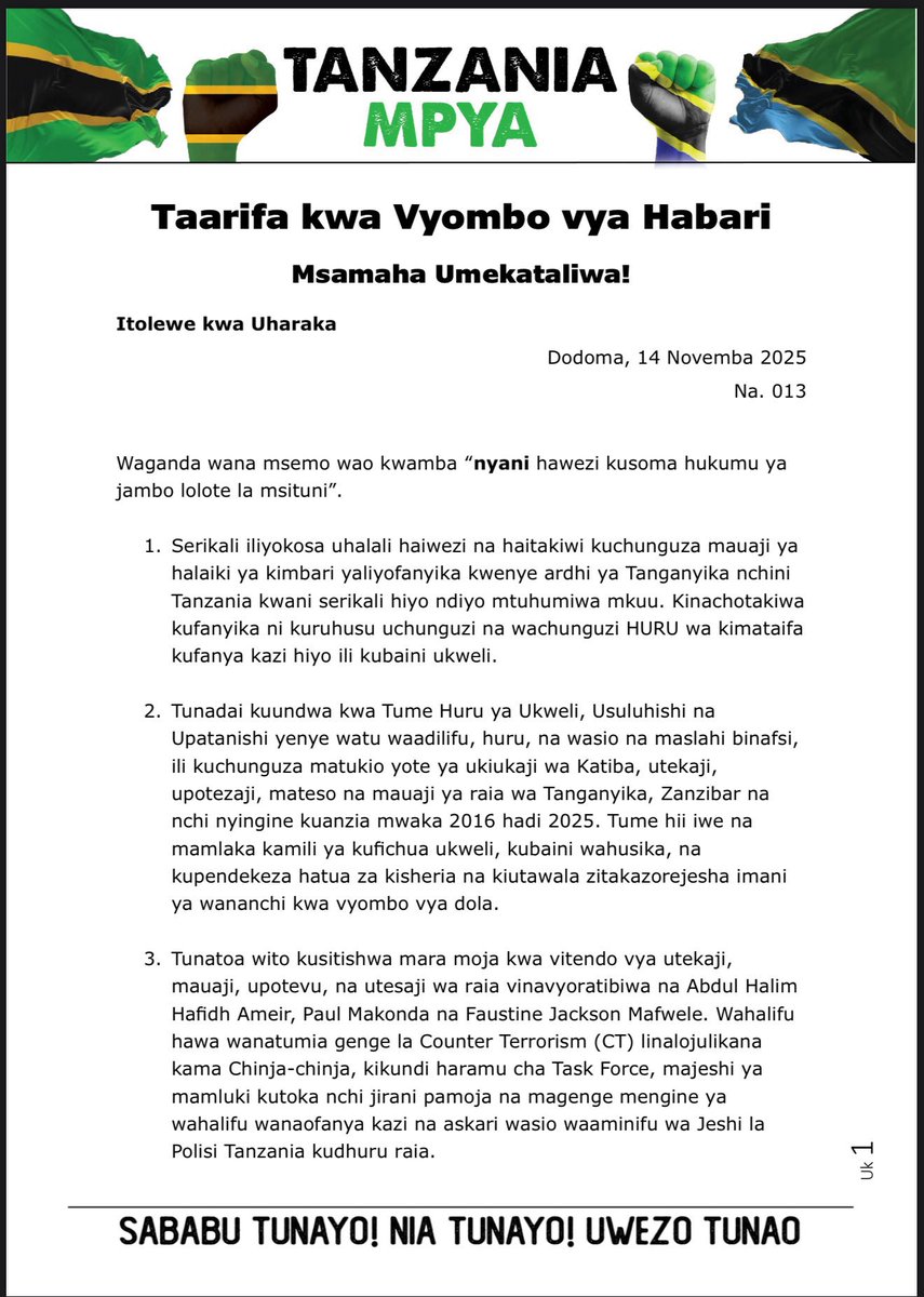 Tanzania Leaks tweet media
