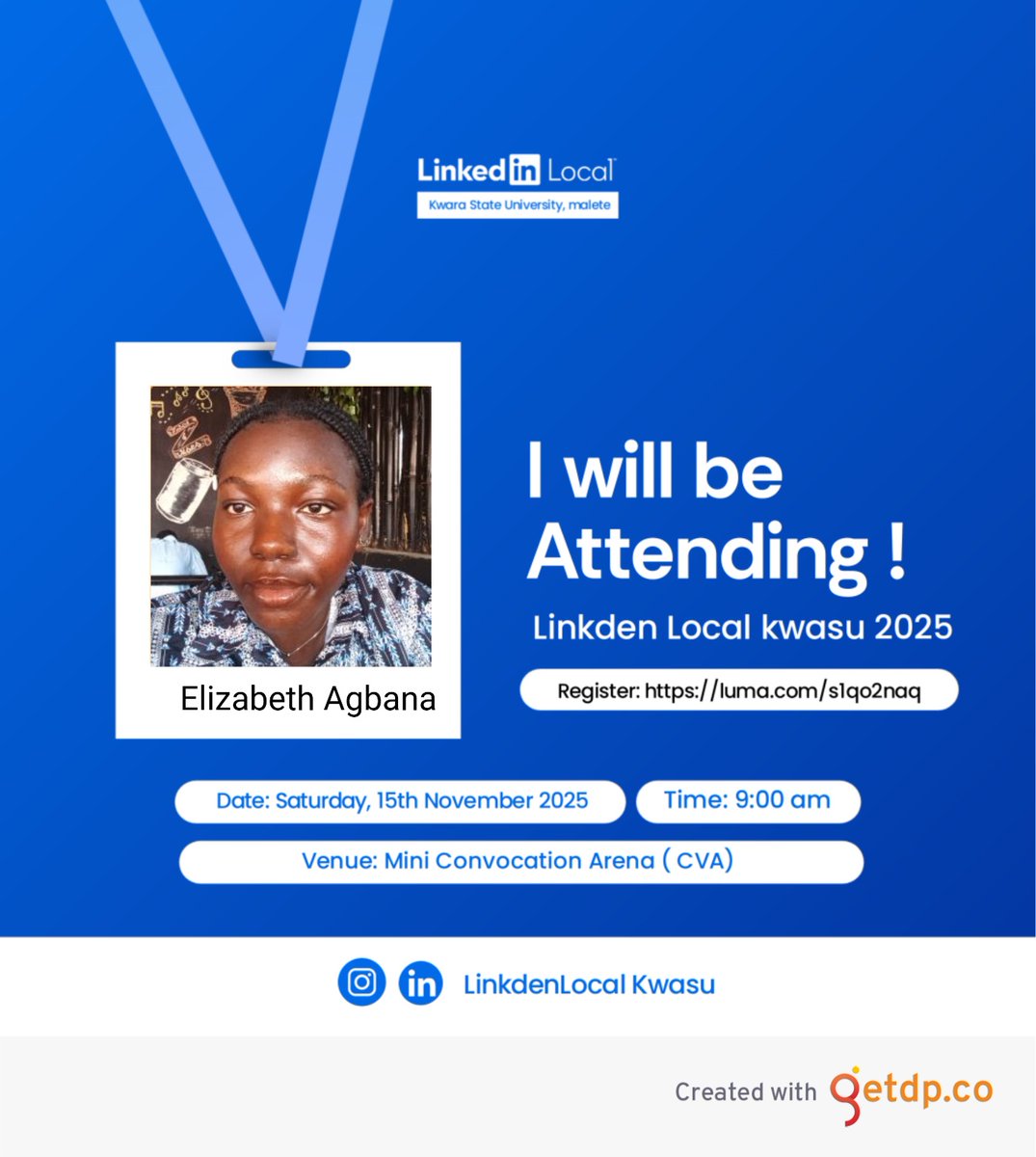lizzycreativekd's tweet image. Hiiii
I will be live at #linkedinlocalkwasu tomorrow, and I will be shooting content.

*giggles in creative director*

See you there tomorrow. 🥳