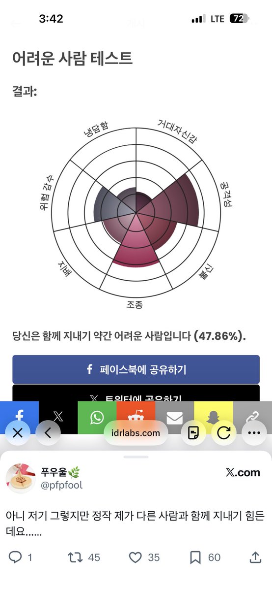 idrlabs.com/kr/difficult-p…
허걱슨 ;;;;; 제가 좀 공격적이고 조종(?)해요