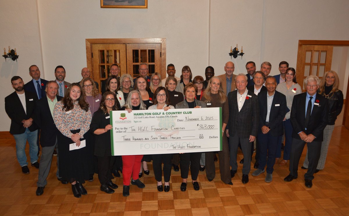 Huge thanks to board director Ted Charuk and the Hamilton Golf &amp; Curling Club Foundation for year two of their three-year commitment. We celebrated a record year of giving—fueling accessible, barrier-free music programs that change kids’ lives. 🎶❤️