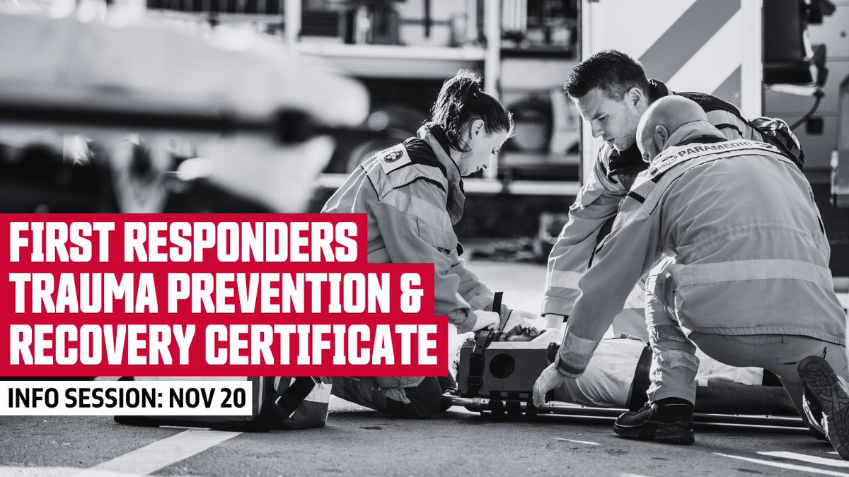 CS_SFU's tweet image. Designed for first responders, our certificate program can help you protect the mental health of yourself and your peers. Join our free info session on Nov 19 to learn more. ow.ly/PE3e50Xhemb