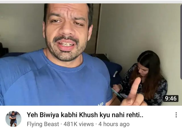 <a href="/flyingbeast320/">Gaurav Taneja</a> Tumhari harkatein hi aisi hai. 😭😭