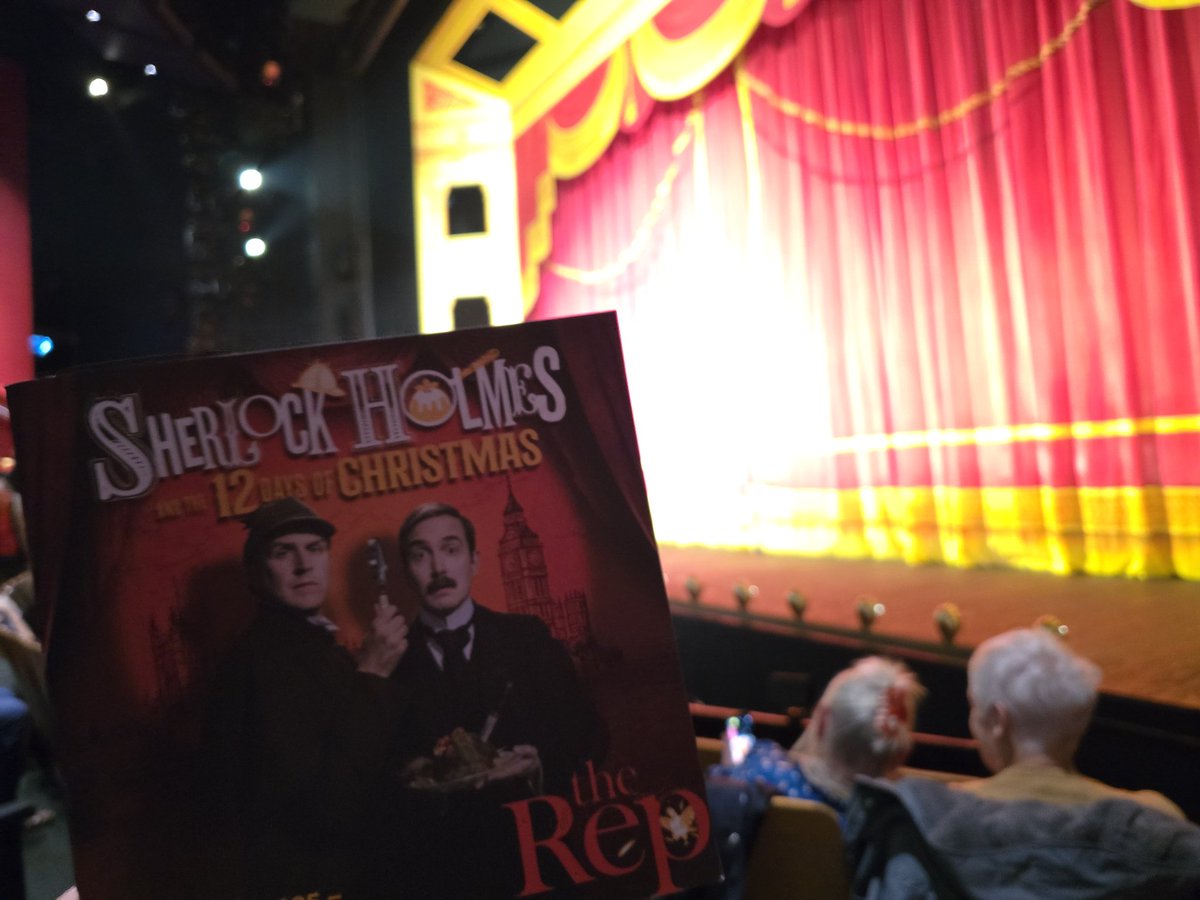 Super excited to be at the opening of Sherlock Holmes and the 12 days of Christmas at <a href="/BirminghamRep/">The Rep</a> this evening! 

#Stagey #Christmas #FeelingFestive #Brum #Birmingham #Midlands #WestMidlands