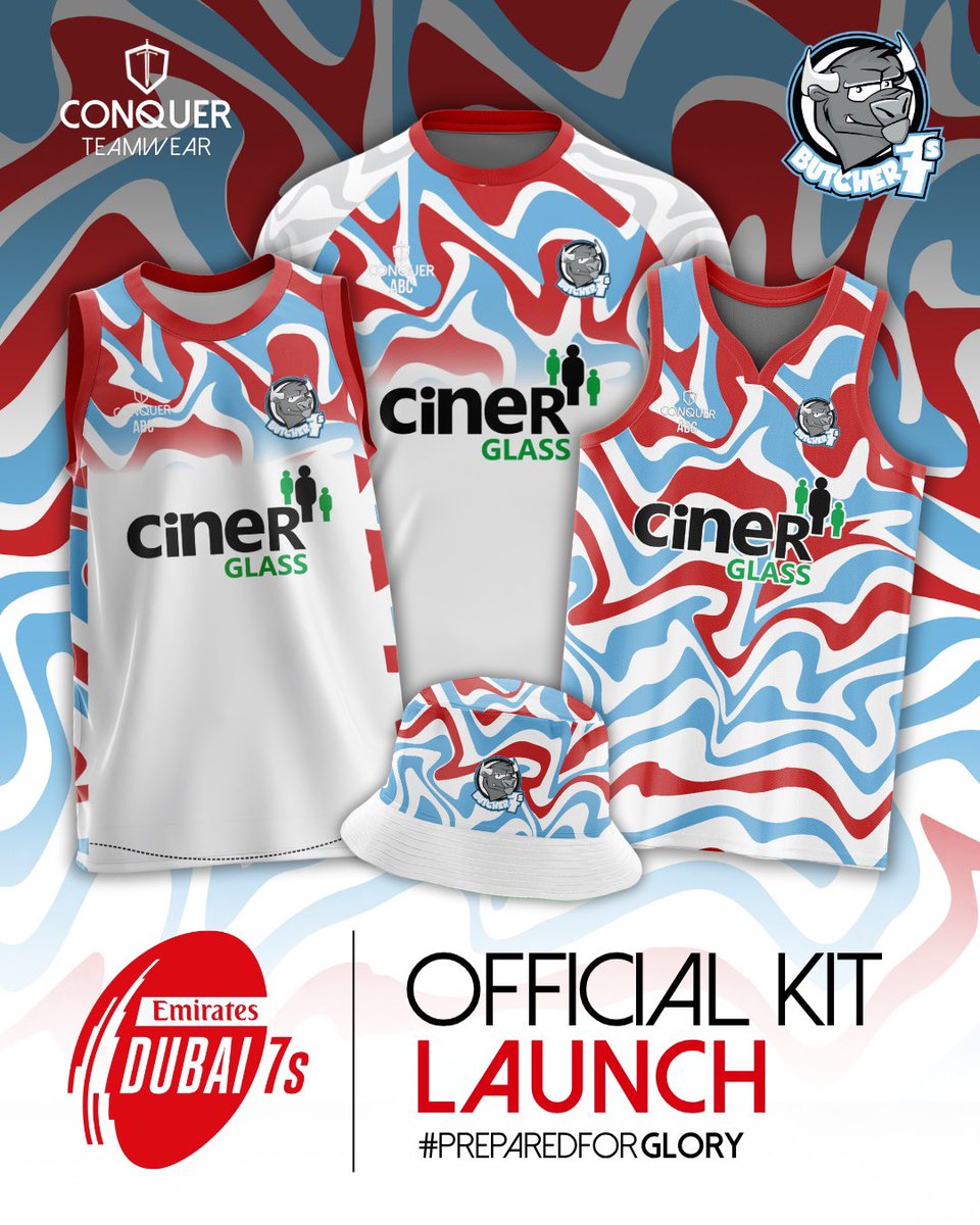 Unveiling our  <a href="/Dubai7s/">Emirates Dubai 7s</a> kit 🔥  Designed by <a href="/ConquerTeamwear/">Conquer Teamwear</a> for the world-famous Dubai 7s

A look built for performance, precision, &amp; pride as they line up against elite international invitational teams at the tournament. Good luck @butcher7s 🤝

#PREPAREDFORGLORY #UppaButchers