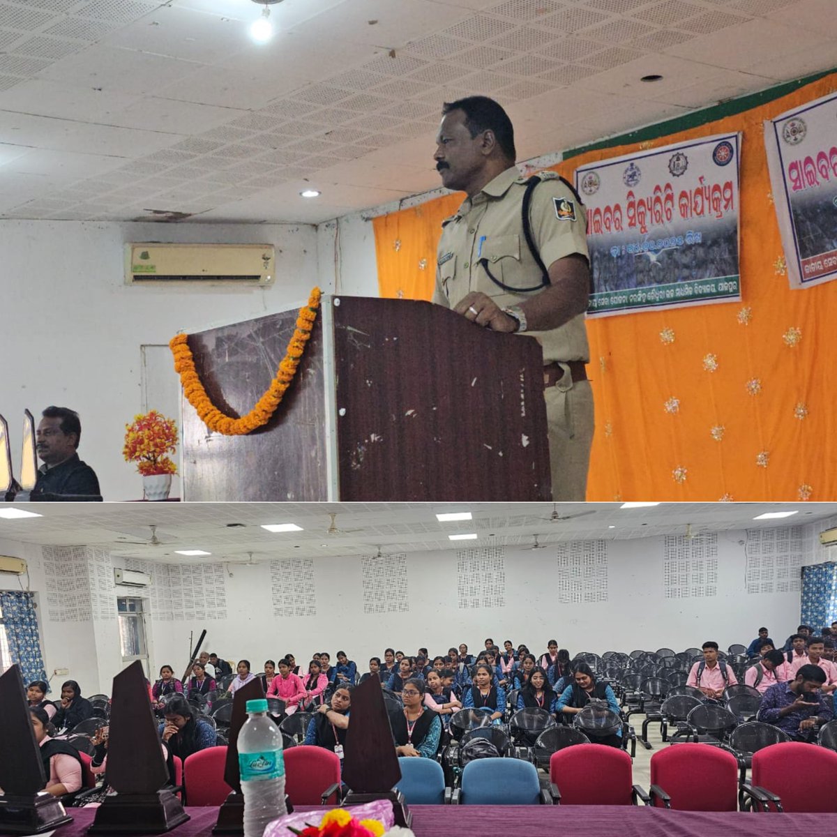 spjajpur's tweet photo. STOP. THINK. VERIFY
Jajpur Police organized a cyber awareness programme at NC college on the eve of #cybersecuritycampaign &amp; sensitized the students to remain vigilant about cyber crime and responsible use of digital space. 
#Cybersafeodisha
#Jajpurpolice https://t.co/C5FPR3kDis