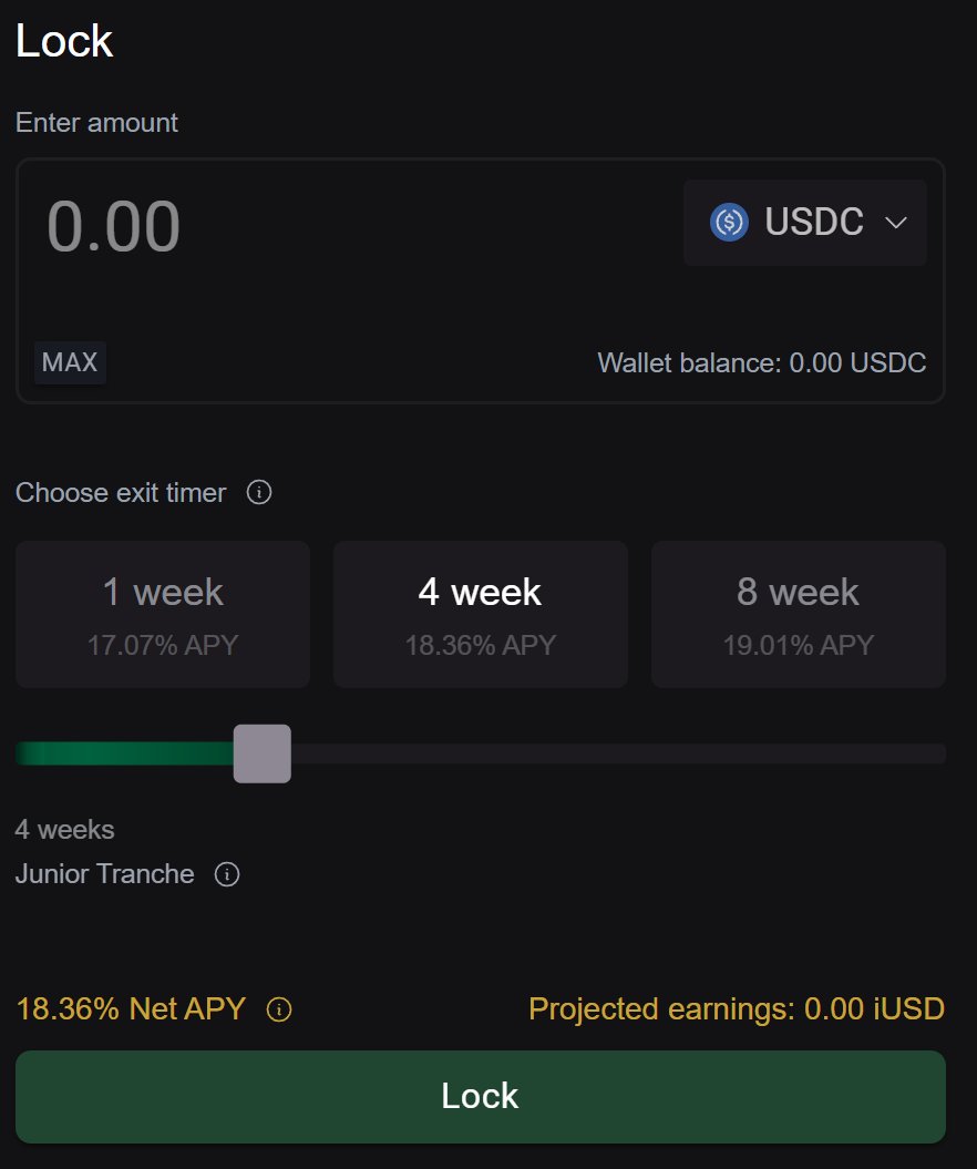 4) <a href="/infiniFi/">infiniFi</a> 

Yields are way up. Transparent access to the best risk-adjusted PTs and liquid stablecoin yields out there.

► liUSD 1wk: 17%
► liUSD 8wk: 19%

Hard to beat those numbers. You can loop these, but be mindful of interest rate spikes.